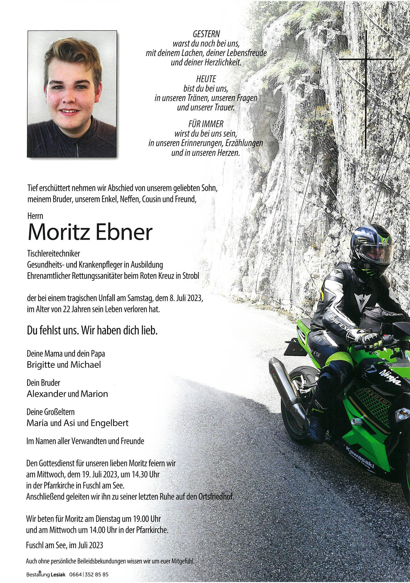 In Erinnerung an Moritz Ebner